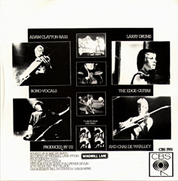 U2 Three Back Sleeve